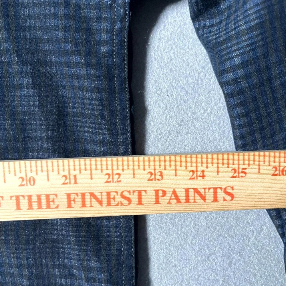 Bruno‎ New York Shirt Mens Medium Multicolor Plaid Collared Button Up Outdoor
